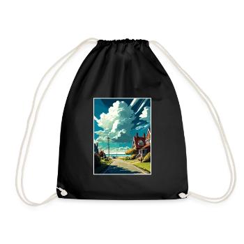 Nouveau Romney Angleterre Kent Vintage Affiche de voyage WPA - Sac de sport léger - noir - Devant