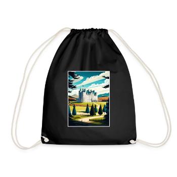 Blair Castle Ecosse Vintage Travel Poster WPA - Sac de sport léger - noir - Devant