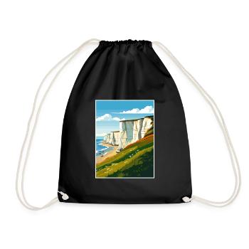 Sept sœurs Sussex Vintage voyage affiche WPA Art - Sac de sport léger - noir - Devant