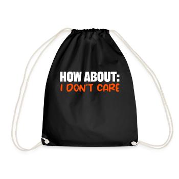 Dicton cool : je m’en fous je m’en fous - Sac de sport léger - noir - Devant