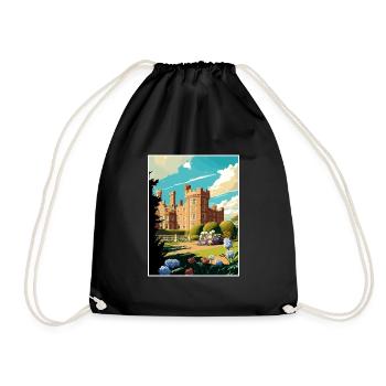 Walmer Angleterre Kent Vintage voyage affiche Souvenir - Sac de sport léger - noir - Devant