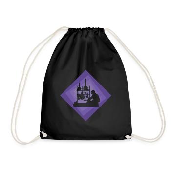Biochemistry Molecule Biochemist - Drawstring Bag - black - Front