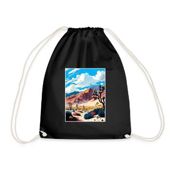 Anza Borrego Desert State Park California Souvenir - Drawstring Bag - black - Front