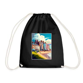 Cromer England Vintage Reiseposter WPA Souvenir - Turnbeutel - Schwarz - Vorne