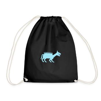 Mythical Creature Mythical Beast Bigfoot - Drawstring Bag - black - Front