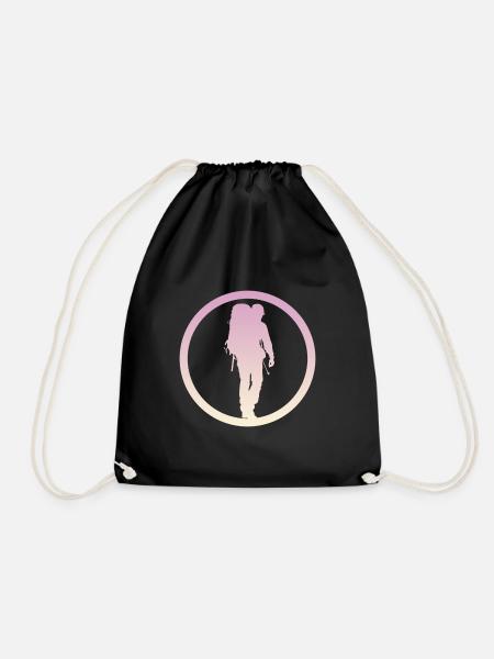 Backpacking Wanderer Wanderer - Turnbeutel - Schwarz