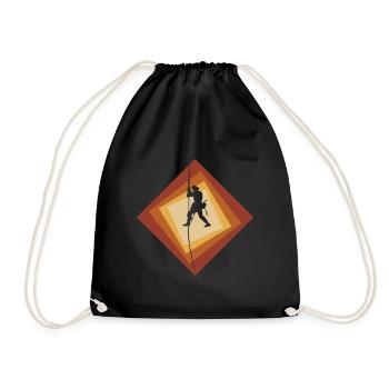 Cordée, alpinisme, escalade - Sac de sport léger - noir - Devant