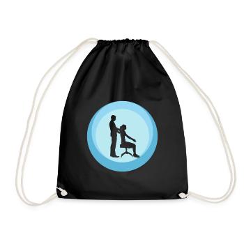 Chiropractic Chiropractor Chiropractor - Drawstring Bag - black - Front
