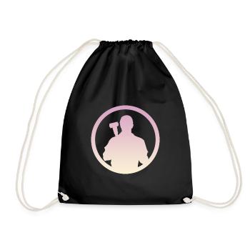 Auto Mechanic Mechanic Wrench - Drawstring Bag - black - Front