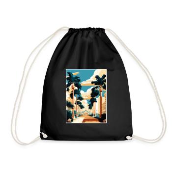 West Palm Beach Florida Vintage Reiseposter WPA - Turnbeutel - Schwarz - Vorne