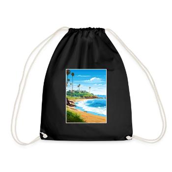 Laguna Beach Kalifornien Vintage Reiseposter WPA - Turnbeutel - Schwarz - Vorne
