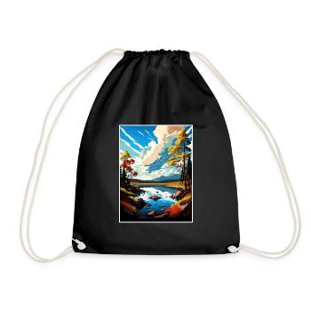 Fool Hollow Lake Arizona Vintage Travel Poster WPA - Sac de sport léger - noir - Devant