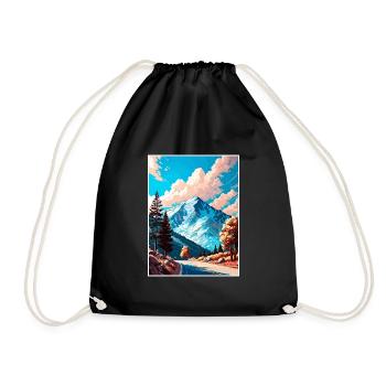 Mount Wilson California Vintage Reiseposter WPA - Turnbeutel - Schwarz - Vorne