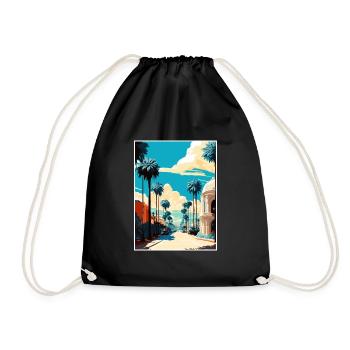 Beverly Hills Kalifornien Vintage Reiseposter WPA - Turnbeutel - Schwarz - Vorne