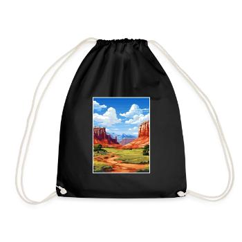 Capitol Reef National Park Vintage Reiseposter - Turnbeutel - Schwarz - Vorne