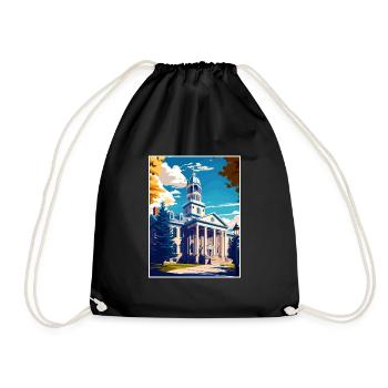State College Pennsylvanie Vintage affiche de voyage - Sac de sport léger - noir - Devant