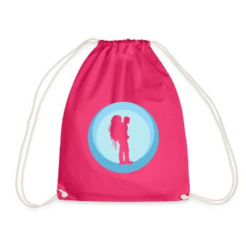 Backpacking Backpacker Backpacking - Turnbeutel - Fuchsia - Vorne