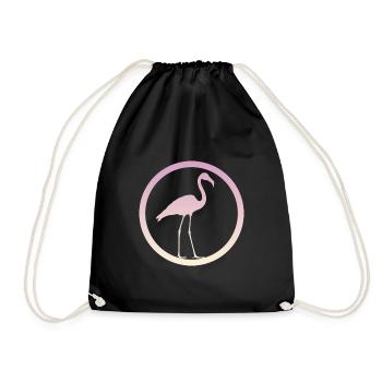 Flamants roses de la sauvagine Flamants roses - Sac de sport léger - noir - Devant