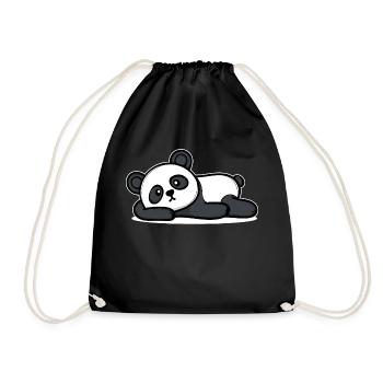Détends-toi Panda Je m’en fous de l’attitude indifférente - Sac de sport léger - noir - Devant