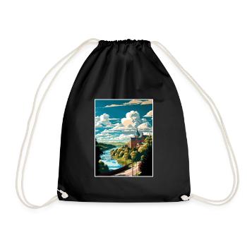 Altoona Pennsylvanie Vintage voyage affiche WPA Art - Sac de sport léger - noir - Devant