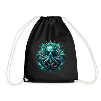 octopuses - Drawstring Bag - black - Front