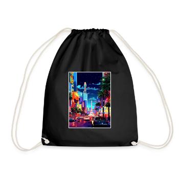 Las Vegas Nevada Vintage voyage affiche Souvenir - Sac de sport léger - noir - Devant