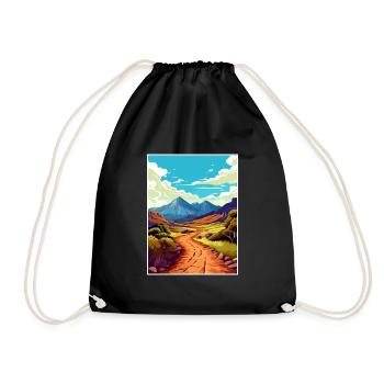 Haleakala Hawaii Vintage voyage affiche souvenir - Sac de sport léger - noir - Devant