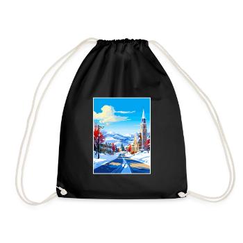 Park Utah Vintage Voyage Poster WPA Souvenir - Sac de sport léger - noir - Devant
