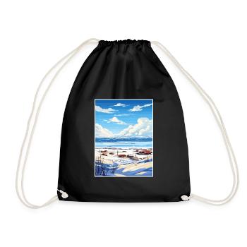 Kotzebue Alaska Vintage voyage affiche WPA Souvenir - Sac de sport léger - noir - Devant