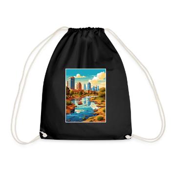 Phoenix Arizona Vintage voyage affiche WPA Souvenir - Sac de sport léger - noir - Devant