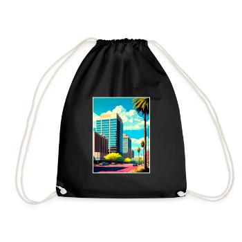 Glendale Arizona Vintage voyage affiche Souvenir - Sac de sport léger - noir - Devant