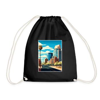 Scottsdale Arizona Vintage Reiseposter Souvenir - Turnbeutel - Schwarz - Vorne