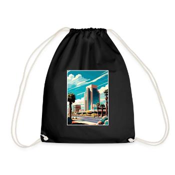 Scottsdale Arizona Vintage Reiseposter Souvenir - Turnbeutel - Schwarz - Vorne
