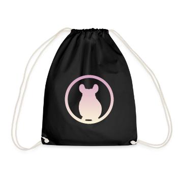 Rongeur, Hamster, Tamia - Sac de sport léger - noir - Devant