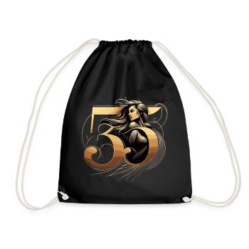 35 ans d’or femme 35e cadeau d’anniversaire - Sac de sport léger - noir - Devant
