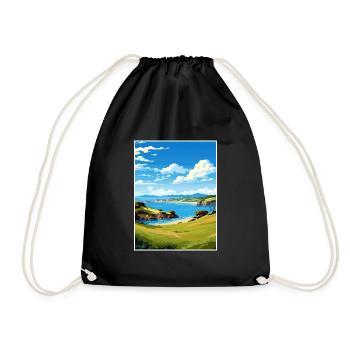 Bay Of Islands Neuseeland Vintage Reiseposter - Turnbeutel - Schwarz - Vorne