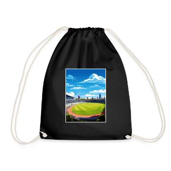 Melbourne Cricket Ground Vintage voyage affiche WPA - Sac de sport léger - noir - Devant