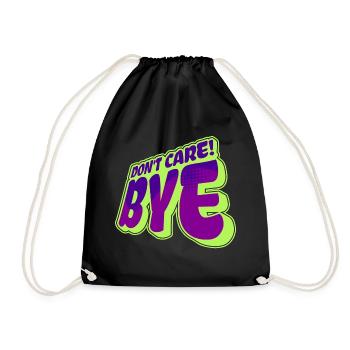 Cool saying: Doesn't matter, attitude, chill doesn't matter to me - Drawstring Bag - black - Front