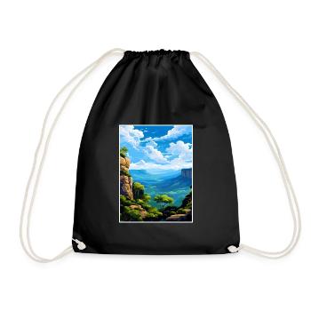 Blue Mountain Australien Vintage Reiseposter WPA - Turnbeutel - Schwarz - Vorne