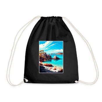 Magnetic Island Australien Vintage Reiseposter - Turnbeutel - Schwarz - Vorne