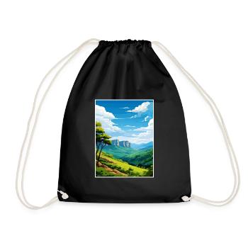 Blue Mountain Australie Vintage Affiche de voyage WPA - Sac de sport léger - noir - Devant
