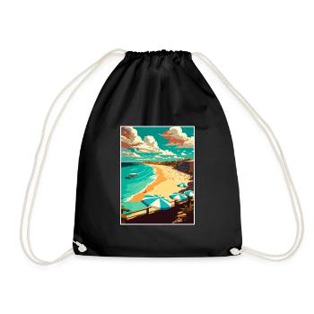 Bondi Beach Australien Vintage Reiseposter WPA - Turnbeutel - Schwarz - Vorne