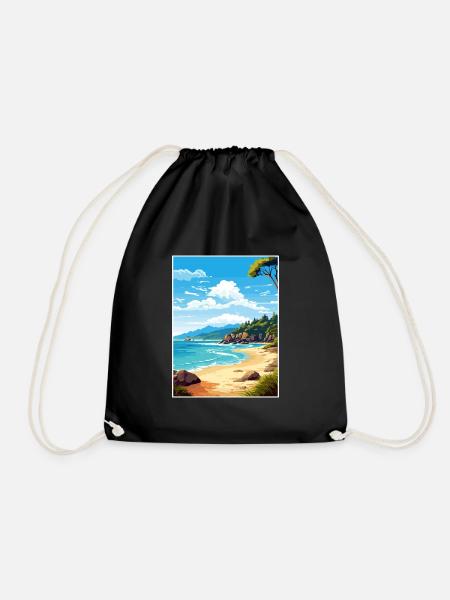 Abel Tasman Nationalpark Neuseeland Souvenir - Turnbeutel - Schwarz