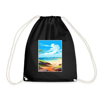 Cape Le Grand National Park Australia Souvenir - Drawstring Bag - black - Front