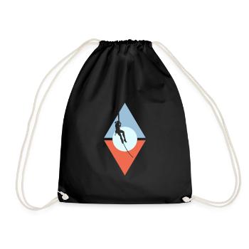 Rope Climbing Rock Climbing Rock Climbing - Drawstring Bag - black - Front