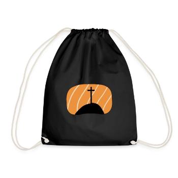 Bible Verse Christ Bible - Drawstring Bag - black - Front