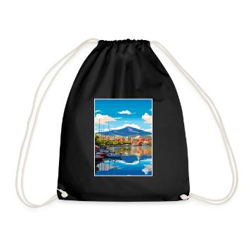 Hobart Australie Au Vintage voyage affiche Souvenir - Sac de sport léger - noir - Devant