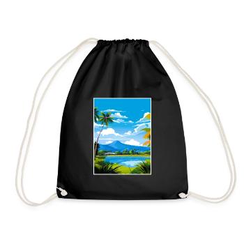 Cairns Australie Vintage voyage affiche Souvenir - Sac de sport léger - noir - Devant
