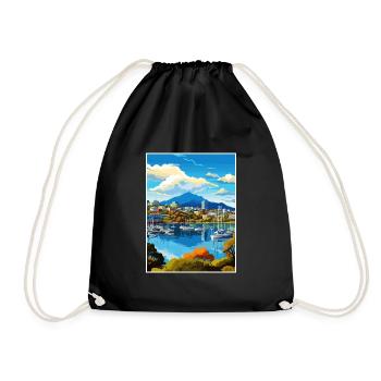 Hobart Australie Au Vintage voyage affiche Souvenir - Sac de sport léger - noir - Devant