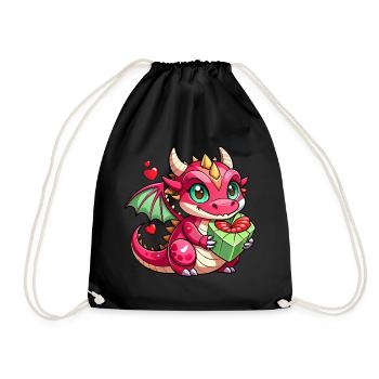 Colorful Dragon - Drawstring Bag - black - Front